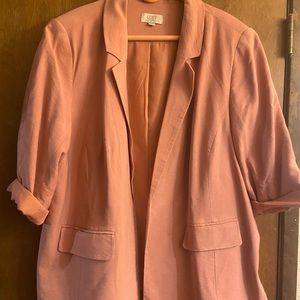 Blazer with sleeveless shirt